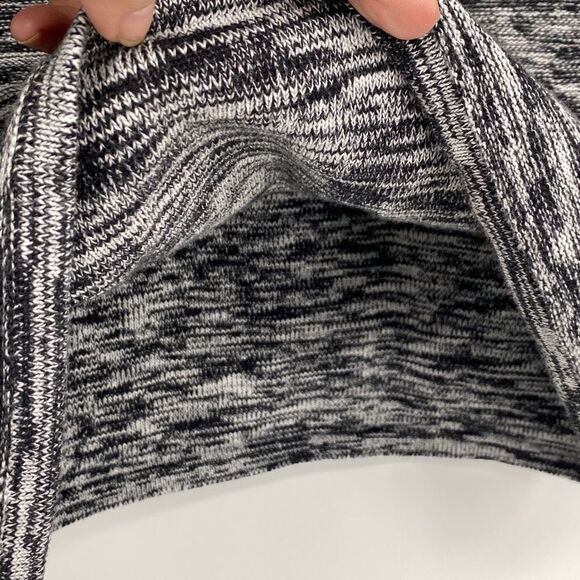 Athleta Retreat Knit Sweater Dress Long Sleeve Black Cream Small - Picture 10 of 14